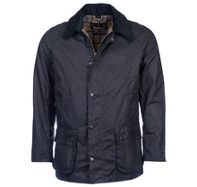 Load image into Gallery viewer, Barbour Ashby waxed jacket in Navy.
