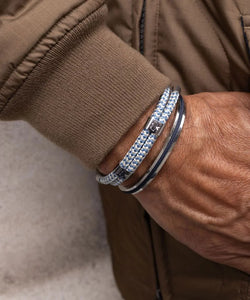 Pig & Hen - Navarch 6mm Bracelet in Navy/Silver.