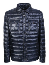 Load image into Gallery viewer, Herno Men&#39;s Nylon Ultralight Down Shirt Jacket in Blue Navy
