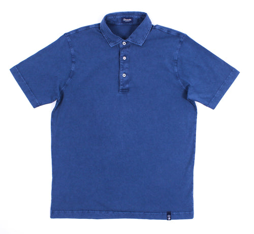 Drumohr short sleeve polo in light blue.