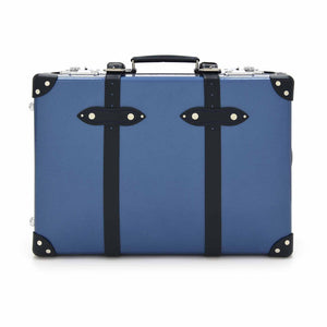 Globe-Trotter Deluxe 20" Trolley Case in Sapphire Blue.