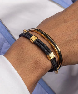 Pig & Hen - Navarch 6mm Bracelet in Black/Gold.