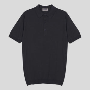 John Smedley - Adrian S/S Polo Shirt in Granite.