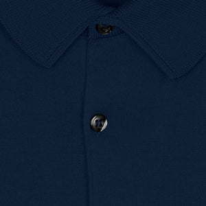 John Smedley - Adrian S/S Polo Shirt in Indigo.