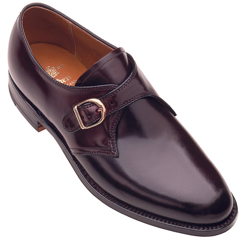 Alden 954 Shell Cordovan monk strap shoe in color 8.