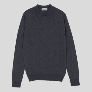 John Smedley - Bradwell L/S Shirt in Charcoal.