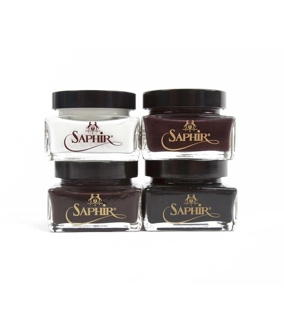 Saphir shoe creams.