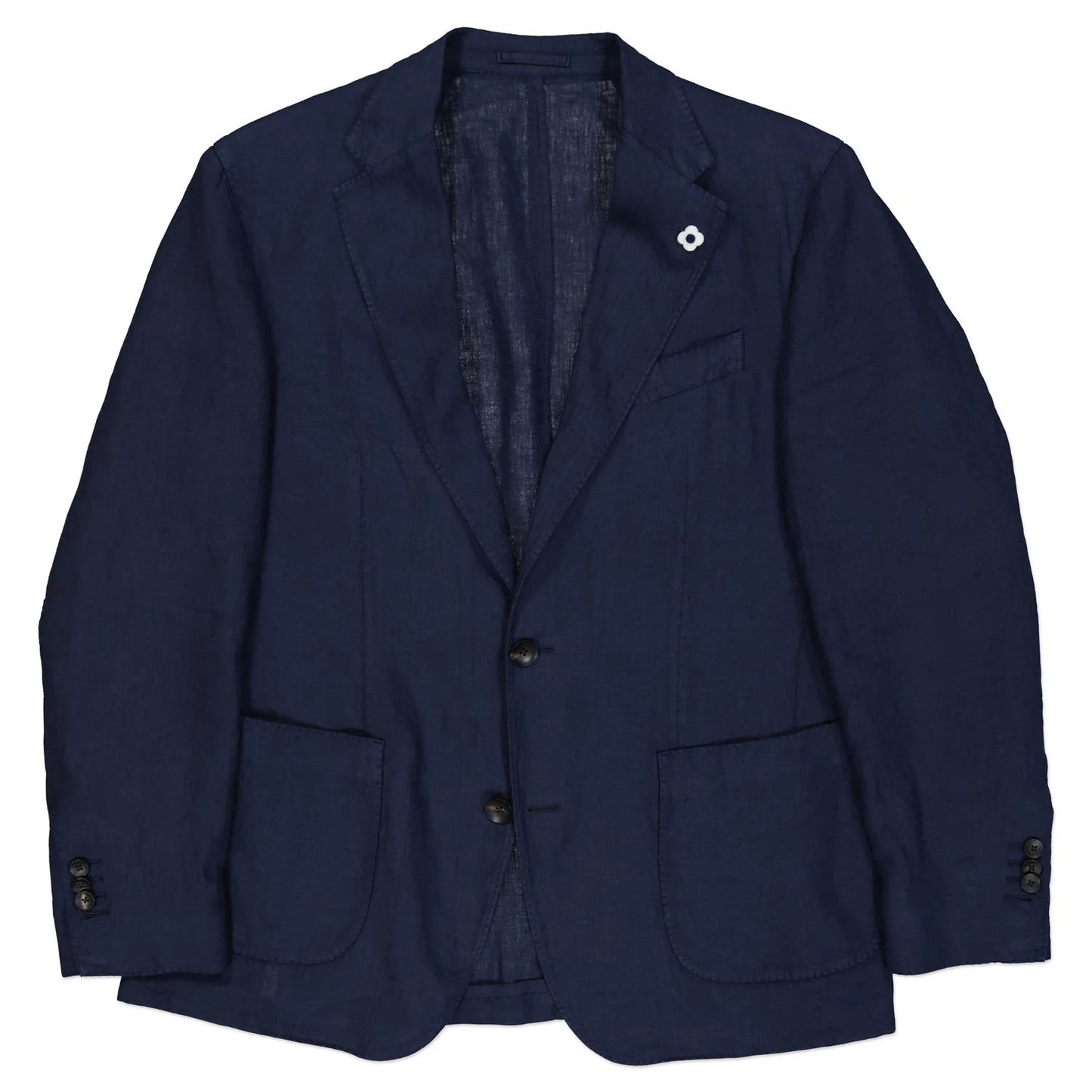 Lardini - Dyed Drop 7 Suit Blazer in Navy.