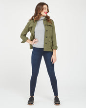 Load image into Gallery viewer, Model wearing Spanx - Jean-ish Ankle Leggings in twilight rinse.
