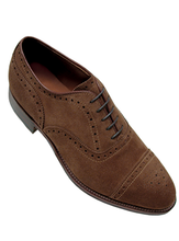 Load image into Gallery viewer, Alden 51670F captoed shoes in snuff suede.
