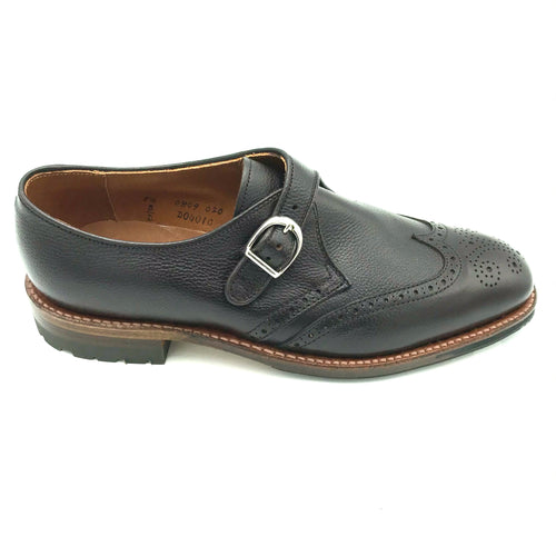 LaRossa Shoe and Alden D0401C special make up monk strap in dark brown regina calf.