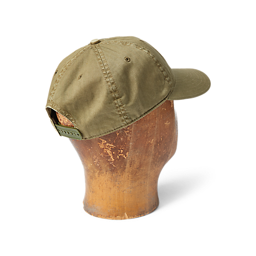 RRL - Winged Cotton Baseball Cap Green Back.