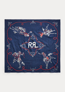 RRL Rodeo Bandana in Indigo.