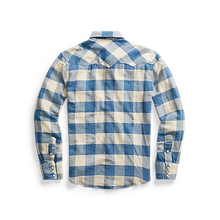 Load image into Gallery viewer, RRL - Long-sleeve Twill Plaid Buffalo Western Style Workshirt
