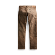 Load image into Gallery viewer, RRL - Slim Fit Jean w/ Zip Fly in Distressed Brown Wash.
