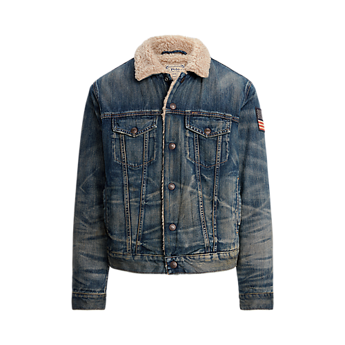 Polo Ralph Lauren Denim Sherpa Trucker Jacket in Earlton.
