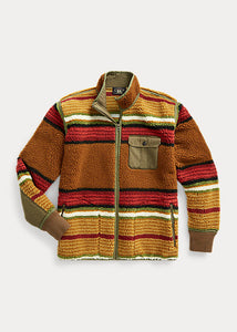 RRL - Striped Fleece Jacket