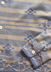 RRL - Jacquard-Knit Jersey Camp Shirt Natural/Multi