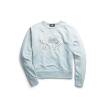 Load image into Gallery viewer, RRL - Long-Sleeve French Terry Double V Buffalo Graphic Crewneck Sweatshirt

