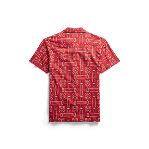 RRL - Short-Sleeve Slub Jersey Cabana Camp Button-Down Knit Shirt