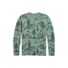 Load image into Gallery viewer, POLO Ralph Lauren - Original Label Wool Printed Crewneck Sweater in Novelty Motif (Stockport Amble).
