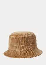 Load image into Gallery viewer, Polo Ralph Lauren - Corduroy Loft Bucket Hat w/ Pony Logo in Golden Brown.
