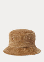Load image into Gallery viewer, Polo Ralph Lauren - Corduroy Loft Bucket Hat w/ Pony Logo in Golden Brown.
