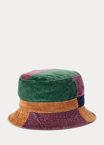 Polo Ralph Lauren - Corduroy Loft Bucket Hat w/ Pony Logo - Colorblock
