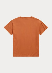 RRL - Garment-Dyed Pocket T-Shirt in Orange - back.