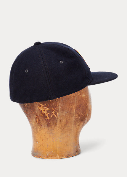 RRL - Appliqued Felt Ball Cap in Navy.