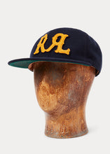 Load image into Gallery viewer, RRL - Appliqued Felt Ball Cap in Navy.
