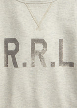 Load image into Gallery viewer, RRL - Logo Fleece Sweatshirt in Oatmeal Heather.
