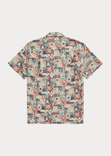Load image into Gallery viewer, RRL - Print Woven S/S Camp Shirt in Teal/Multi.
