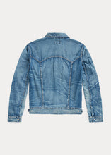 Load image into Gallery viewer, RRL - Hewson Indigo Denim Western Jacket in Hewson Wash - back.
