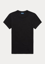 Load image into Gallery viewer, Polo Ralph Lauren - Ribbed Cotton Tee in Black.

