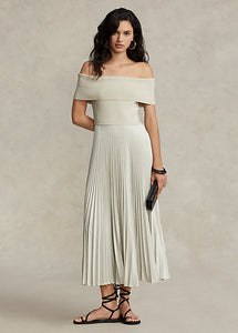 Polo Ralph Lauren - Hybrid Off-the-Should Pleated Dress