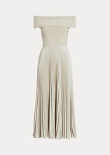 Load image into Gallery viewer, Polo Ralph Lauren - Hybrid Off-the-Should Pleated Dress
