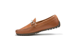 Load image into Gallery viewer, Riomar The Waterman Tan Slip on loafer side.
