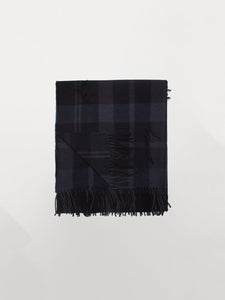 Begg & Co - Vale Blackadder Lambswool Cashmere Scarf in Black.